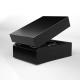 Noble Elegant Black Wooden Perfume Box , High Glossy Customized Wooden Gift Box