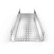 Silver Stainless Steel Cable Tray Corrosion Resistance Wall Mounted Installation