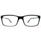 FU1743 Unisex Flexible TR90 Optical Frames Black Anti Reflective Square Eyewear