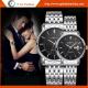 055A Rose Gold Marks Stainless Steel Couple Watches Lover Watch Roman Numbers OEM Watch