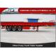 30-80 Tons Payload Semi Flatbed Trailers / 40ft Semi Trailer With Steel Side Wall