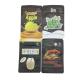 Smell Proof Frosted Black Stand Up Plastic Bags Food Grade ziplockk Bags