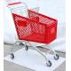 HDPP Material Grocery Shopping Cart , Plastic Shopping Trolley On Wheels