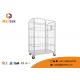Four Side Logistics Trolley Transports Foldable Frame Metal Security Wire Mesh Trolley