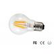6W A60 E26 AC110V 3000K Decorative Filament Light Bulbs 60*108mm