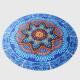 Meditation mat,Light Weight Rubber Folding Yoga Mat For Relaxation,thermal transfer printing
