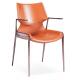 Modern PU Leather Upholstered Metal Frame Dining Chair