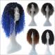 Beautiful Ombre Human Hair Bundles , Blue 100% Pure Virgin Hair Extensions