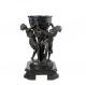 European Style Black Cast Iron Urn Planters Antique Imitation Style