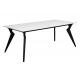 DT-1007 Modern Ceramic Top Dining Table For Homes And Offices Custom Sizes In White/Grey