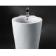 Non Porous Bathroom Sinks And Vanities / Contemporary Pedestal Sink Anti Leak