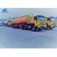 50T Oil Tank Trailer 35 Cbm 3 Axles 3 Compartments Double Line Air Brakes