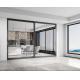 Ultra Narrow Office Partition Door Waterproof Aluminium Sliding Partition Door