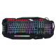 104 Keys Lightweight Slim Gaming Computer Keyboard Rainbow Backlit 1.5m cable