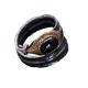 Black Onyx Oxidized Feather 925 Sterling Silver Adjustable Ring (052639BLACK)