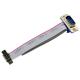 OEM 2.54 Mm Pitch Ribbon Cable IDC DB9 Male Female For Panel Mount