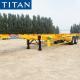 TITAN 2 axle 20/40ft container skeleton chassis trailer for sale