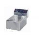 SS304 / 201 2.5KW 6L Potato Chips Commercial Induction Fryer For Supermarkets
