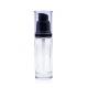 Luxury Round 30ml Cosmetics Packaging Glass Liquid Foundation Bottle With Beauty Pump