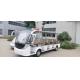 New 4+1 Four Row Seats Sightseeing Electric Steel Frame Vehicle with Luggage Rack