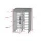 Facial Recognition SUS304 60W Full Height Turnstile Gate