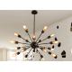 Multi - Head LED Downlight Ceiling Light Large Wrought Iron Pendant Lighting Kitchen