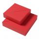 Red Square Diagonal Double Door Gift Box Scarf Presentation Box