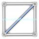 900*900,1200*1200,1500*1500,1500*1800mmL  Q235 HDG scaffolding level diagonal brace for Ringlock scaffolding system