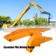 7.5 Ton Excavator Pile Driving Boom Machine with 2.3m X 1.6m X 2.2m Size and ISO9001 Certification