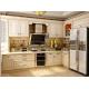 Simple European Solid Wood Kitchen Cabinets Top Line Grid Doors