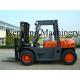 Orange Black 5 Ton Diesel Forklift With ISUZU Engine 6BG1 EPA Approved