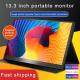 13.3 Inch USB Secondary Monitor HDMI 2K Portable Monitor For Ps4 Switch 2560x1600