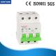 White Plastic MCB Circuit Breaker Light Weight Low Voltage IP20 Protection