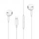 Iphone Wired MFI Certified Earphone TPE With Microphone Volume Control Noise Isolation