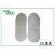 White Lightweight Disposable Nonwoven EVA Slippers for Hotel , Bathroom