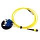 MTP To Uniboot 4 X LC Duplex MPO MTP Cable Trunk Cable / G652D PVC Jumping Cable