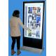 hot selling 65inch free standing touch kiosk, stand alone way finding digital signage