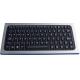 IP68 silicone rubber ruggedized keyboard with sealed aluminum metal housing for lab ,  clinic
