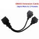 30cm OBD2 16pin Male To Dual Female Y Connector OBD2 16pin Splitter ELM327 Extension Cable For ELM 327