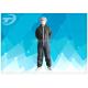 S To 5XL Disposable Coverall Suit / Disposable Hooded Coveralls PE Coated For Men
