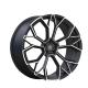Gloss Black Color And Machine Face Forged Aluminum 21 inch wheel for cars