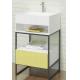 Artificial Stone Bathroom Sink Cabinets Wood And Iron Baking