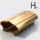 2500mm Length Brushed Brass Handrail , ISO9001 Brass Stair Rail