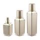 30 ml 50ml New Square Plastic Gold Refillable Airless Pump Bottle for Lotion