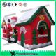 Customized Red And White Holiday Christmas Inflatable House / Inflatable Haunted House