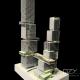 Competition Work Model - Designed by NBBJ -1:500 Vanke Project Tower Model