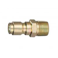 Steel Straight Through Hydraulic Quick Connect Plug Male Thread ST Series