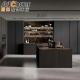 Island Modular Import Style 2023 Kitchen Cabinet Designs with MDF Material Durability