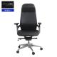 Black Office Swivel Chair Adjustable Height Leather Rotating Swivel Chair
