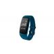 hot sale blue  smart bracelet  motion tracking and detection of sleep, sedentary reminds, movement patterns  GPS